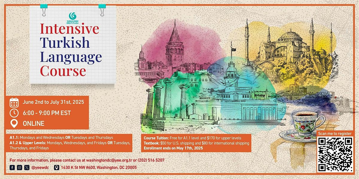 Intensive Turkish Language Course, 31 July | Event in Washington | AllEvents