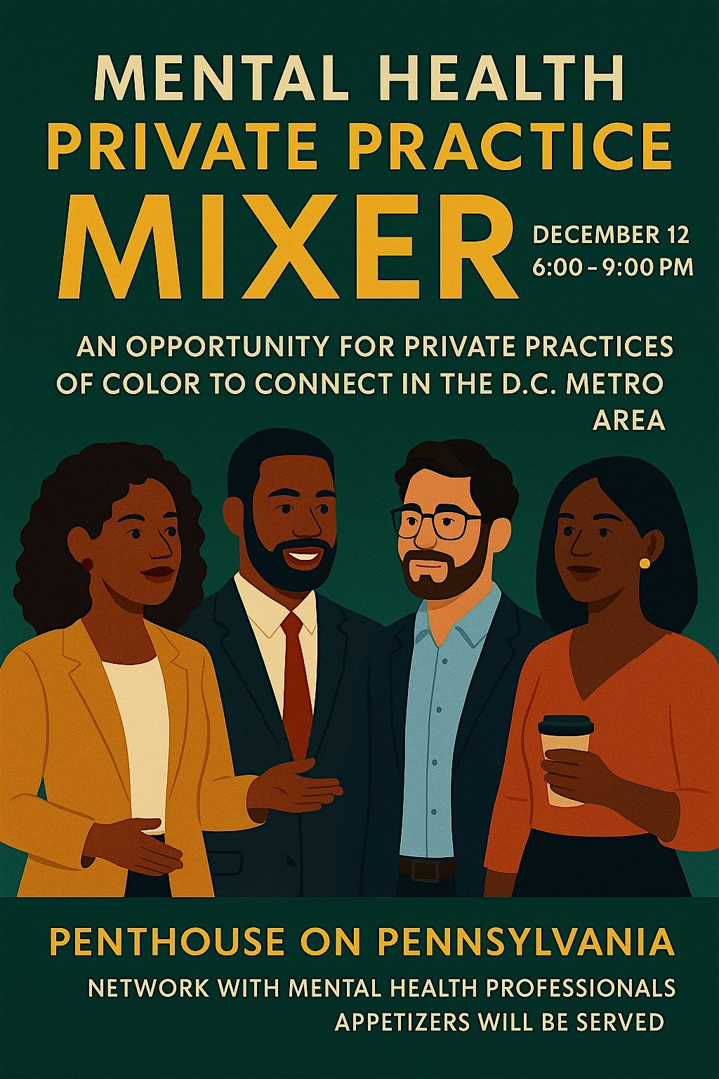 Building Bridges, The Mental Health Private Practice Mixer, 12 December | Event in Washington | AllEvents