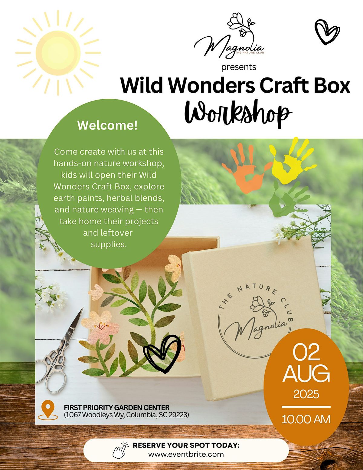 MAGNOLIA Wild Wonders Craft Box Workshop, 2 August | Event in Columbia | AllEvents