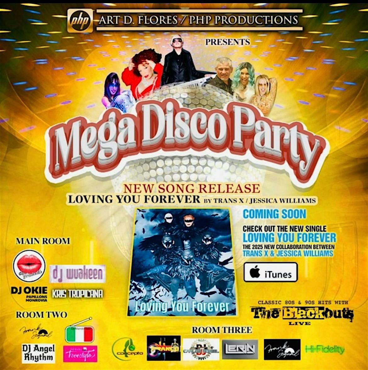 FREE Mega Disco Party & NEW SONG RELEASE BY PHP PRODUCTIONS, 28 June | Event in Alhambra | AllEvents