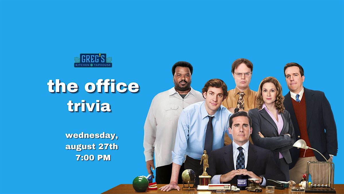 The Office Trivia at Greg’s Kitchen & Taphouse, 27 August | Event in Denver | AllEvents