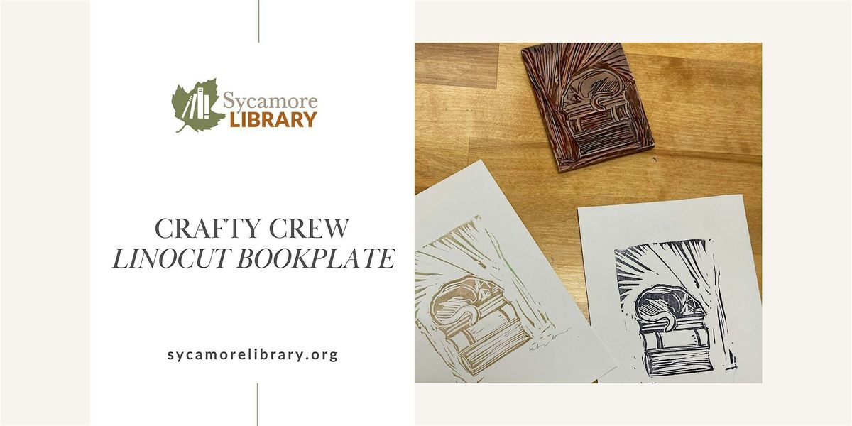 Crafty Crew: Linoleum Block Printing, 24 June | Event in Sycamore | AllEvents