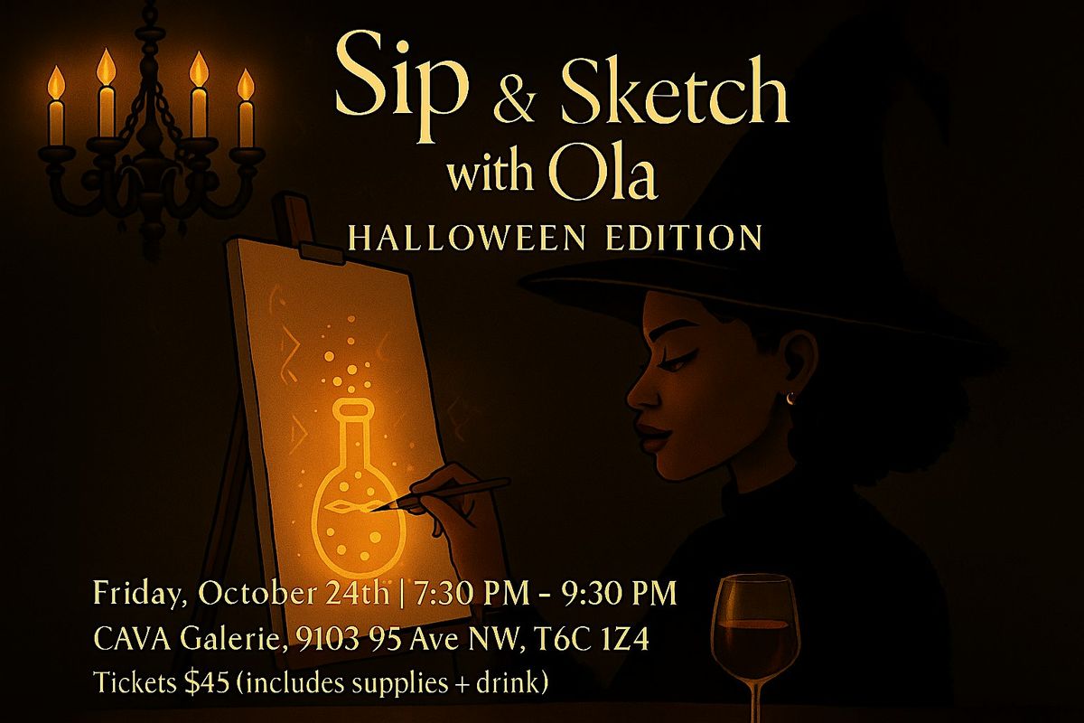 Sip & Sketch with Ola: Potions & Pencils, 24 October | Event in Edmonton | AllEvents
