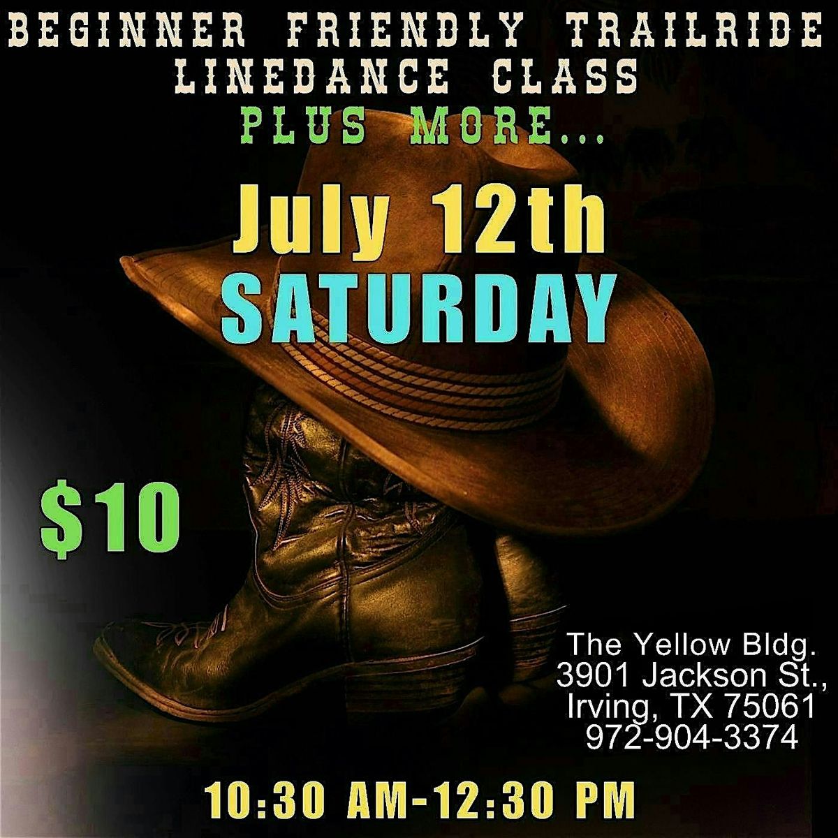 Beginner Friendly Trailride Linedance Class "Plus More", 12 July | Event in Irving | AllEvents