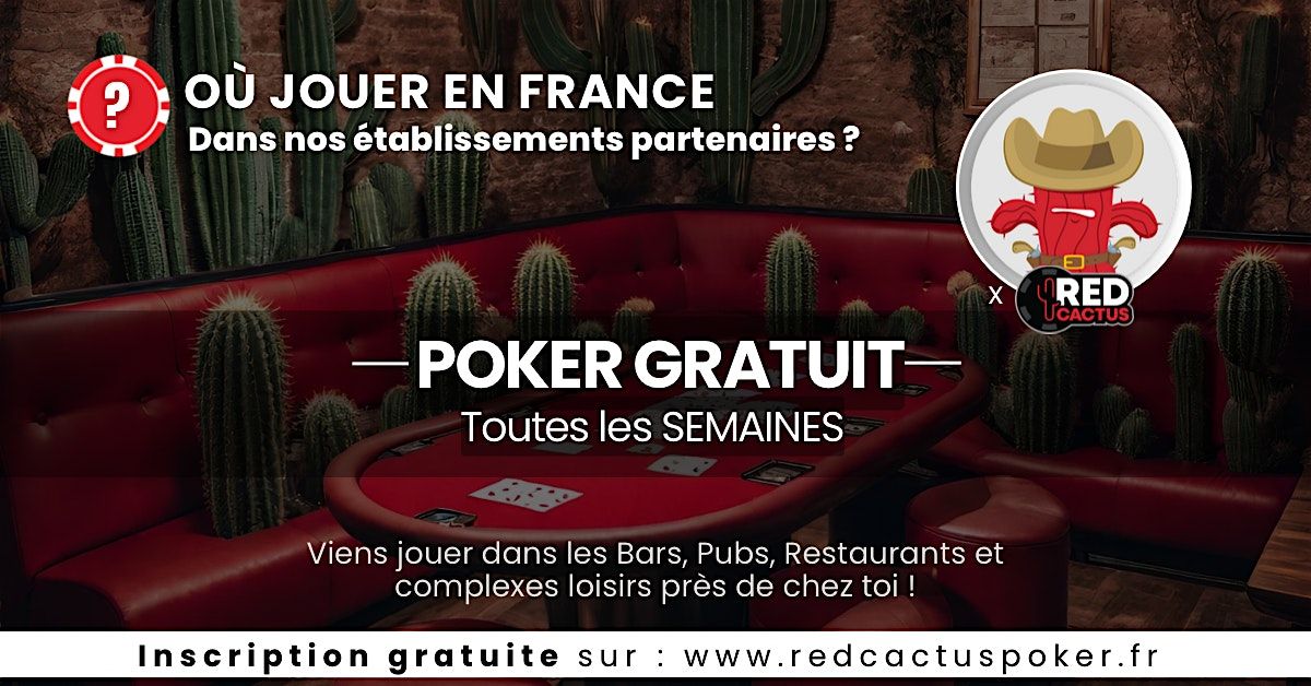 Soirée RedCactus Poker X Del Arte à AUBIERE (63) | Event in Aubière | AllEvents