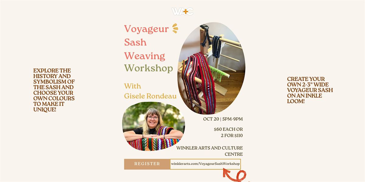 Voyageur Sash Weaving Workshop, 20 October | Event in Winkler | AllEvents