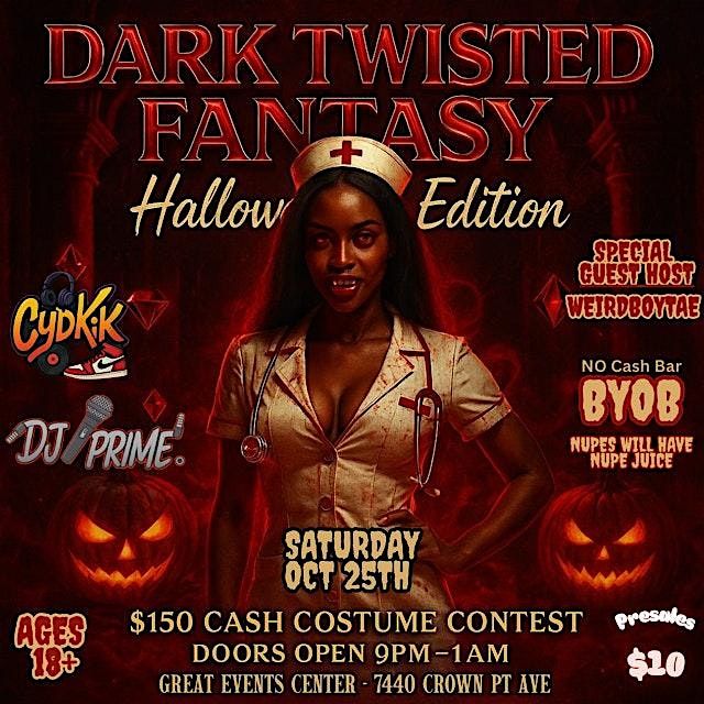 Dark Twisted Fantasy Halloween Edition, 25 October | Event in Omaha | AllEvents