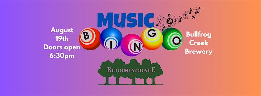 Bloomingdale 3rd Annual Music Bingo, 19 August | Event in Valrico | AllEvents