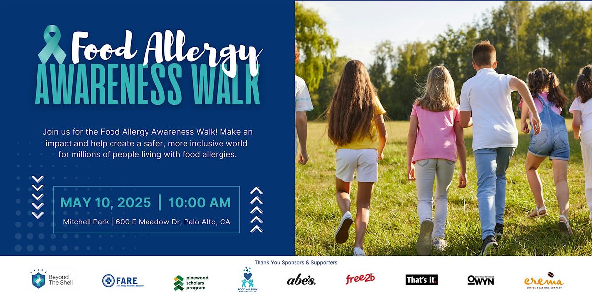 Food Allergy Awareness Fundraising Walk, 10 May | Event in Palo Alto | AllEvents