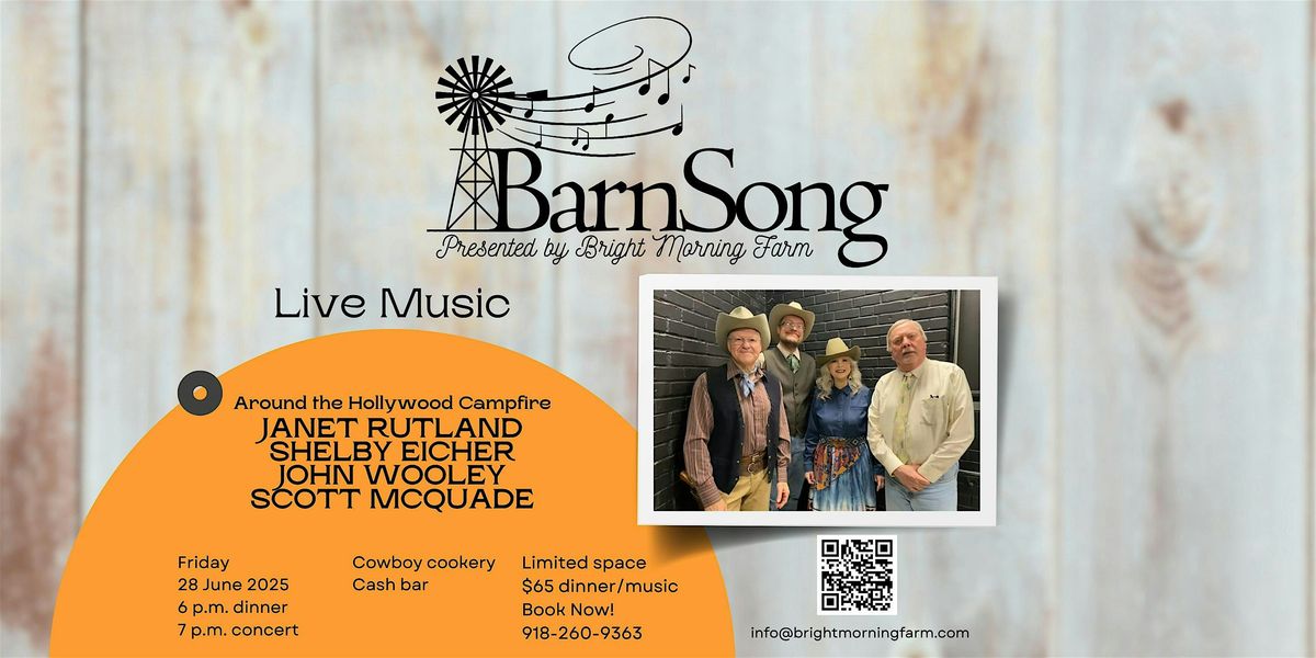 Barnsong: Around the Hollywood Campfire, 28 June | Event in Sand Springs | AllEvents