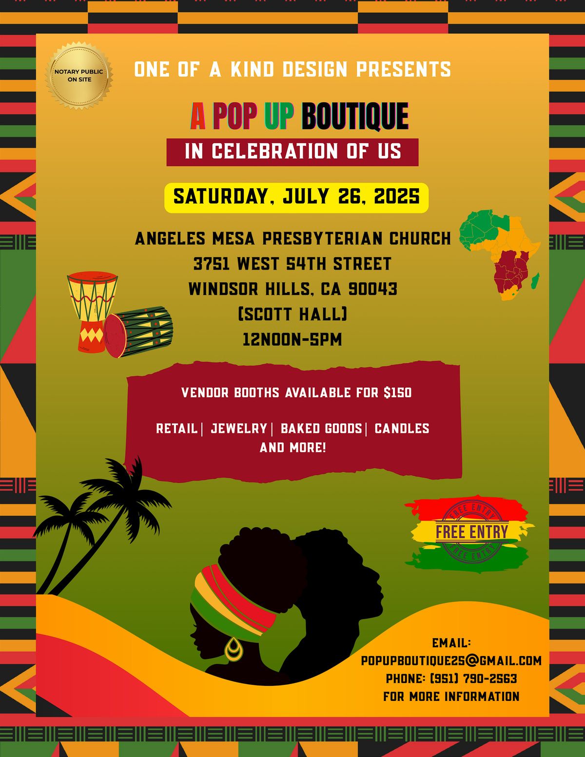 Pop Up Boutique In Celebration of Us, 26 July | Event in WINDSOR HILLS | AllEvents