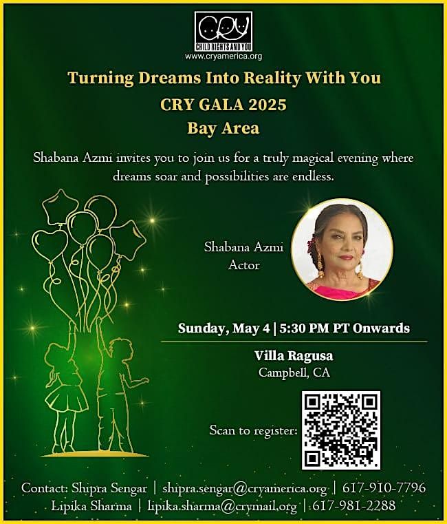 CRY America Bay Area Gala 2025, 4 May | Event in Campbell | AllEvents