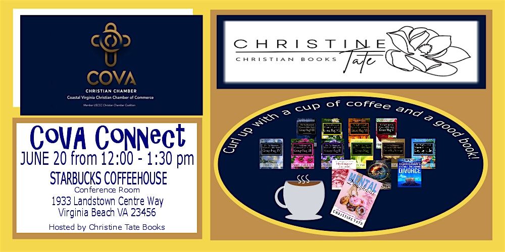 CoVA Connect with Christine Tate Books, 20 June | Event in Virginia Beach | AllEvents