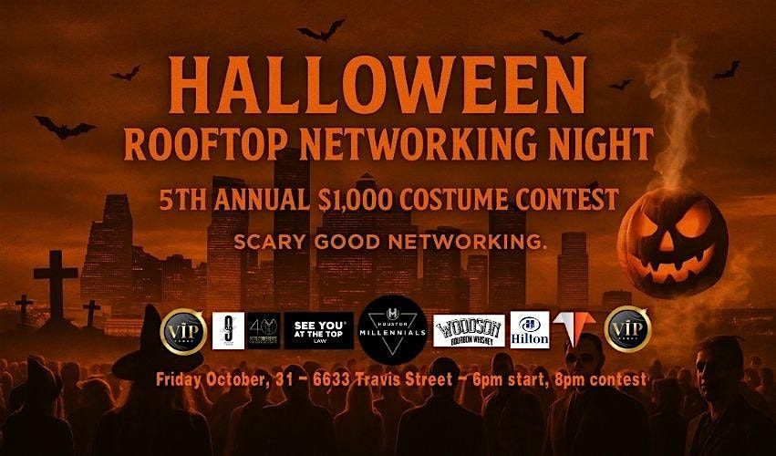 Halloween Rooftop Networking Night, 5th Annual $1000 Costume Contest!, 31 October | Event in Houston | AllEvents
