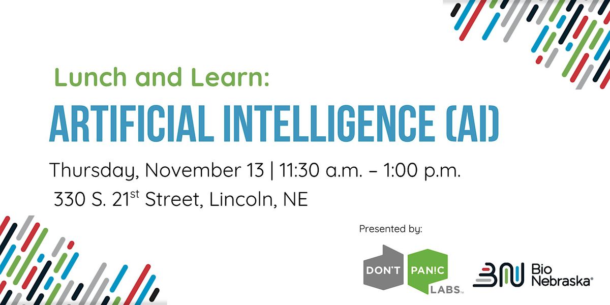 Lunch and Learn: Artificial Intelligence (AI), 13 November | Event in Lincoln | AllEvents