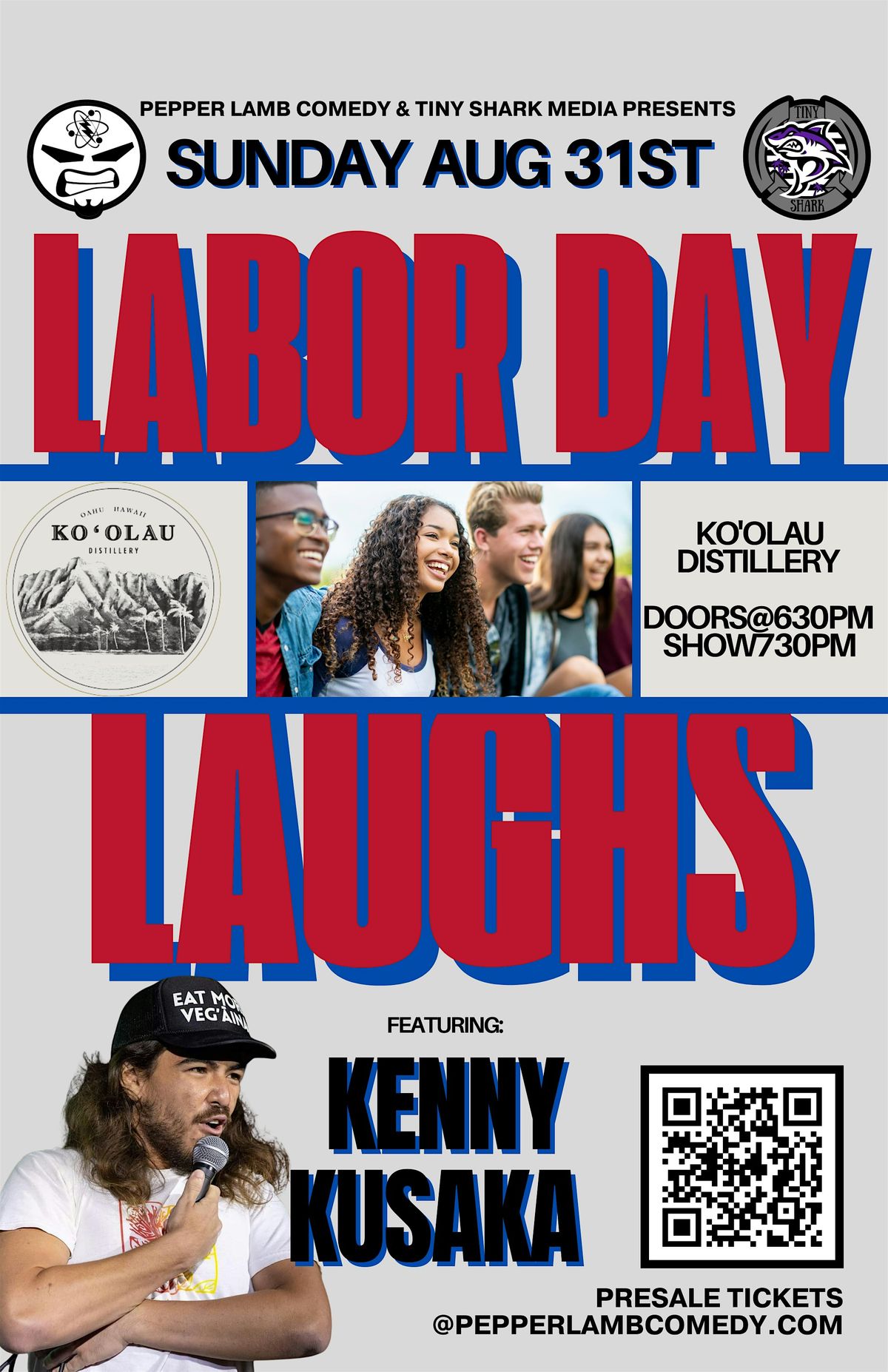 Labor Day Laughs - SUN AUG 31st - Ko'olau Distillery, 31 August | Event in Kailua | AllEvents
