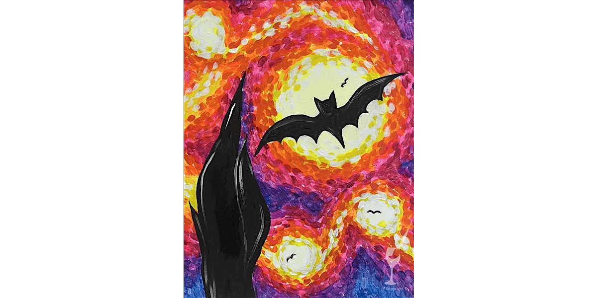 Black Light Bats - Paint and Sip in Houston | Classpop!™, 17 October | Event in Pearland | AllEvents