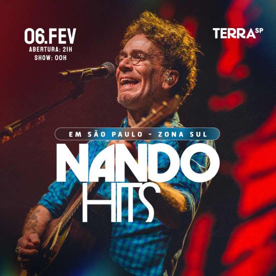 Show do Nando Reis - Turnê Nando Hits no Terra SP, 6 February | Event in Diadema | AllEvents