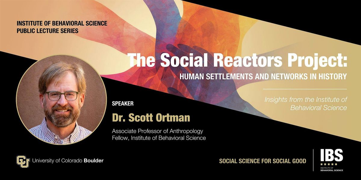 Institute of Behavioral Science Public Lecture Series, 13 November | Event in Boulder | AllEvents