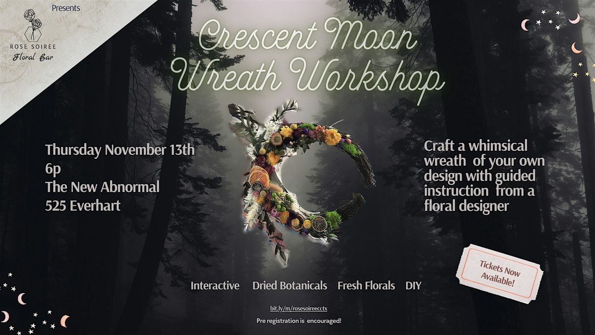 Crescent Moon Wreath Workshop, 13 November | Event in Corpus Christi | AllEvents
