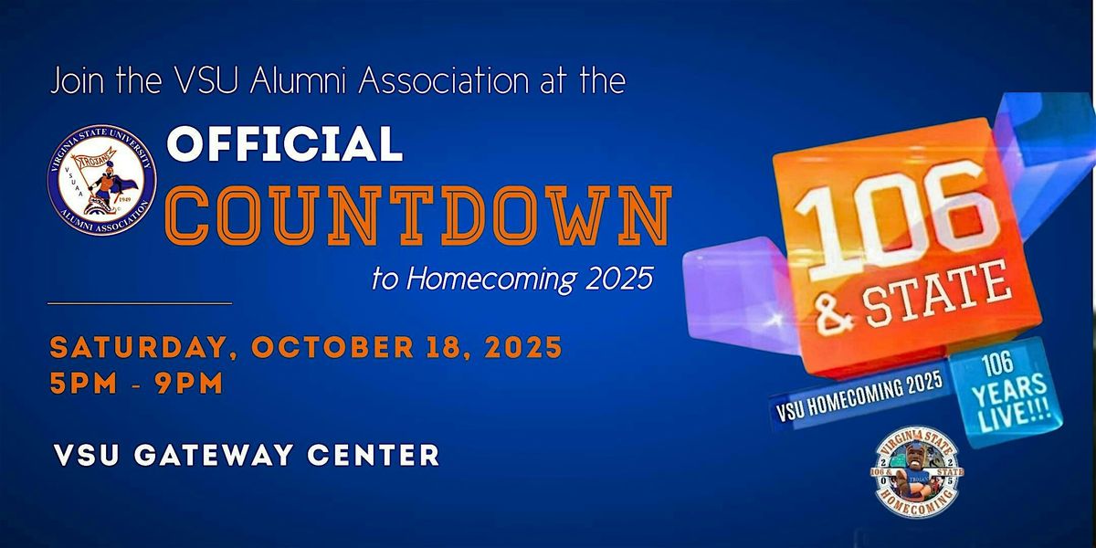 VSUAA Countdown to Homecoming 2025, 18 October | Event in Petersburg | AllEvents
