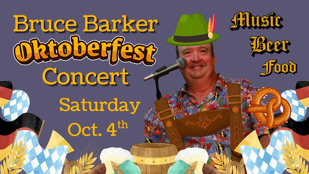 Bruce Barker - Oktoberfest Concert @ MashCraft, 4 October | Event in Fishers | AllEvents