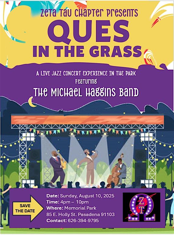 Ques In The Grass, 10 August | Event in Pasadena | AllEvents