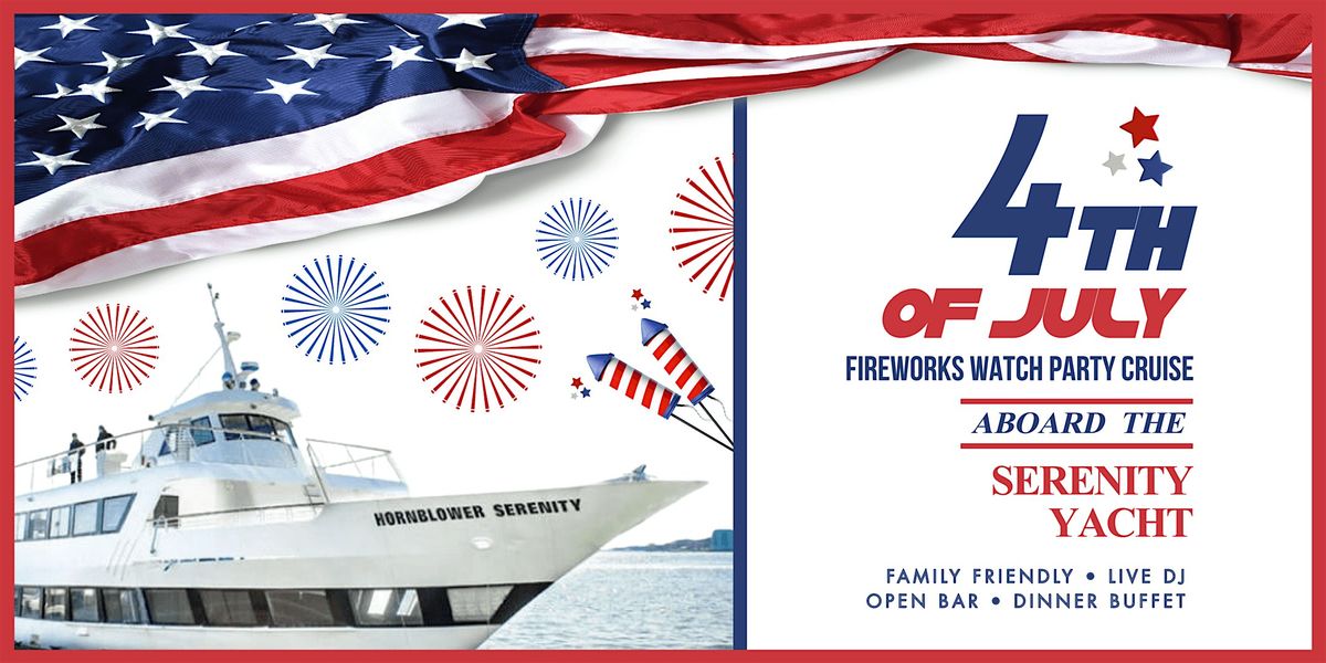 July4th.com Presents: Serenity Yacht July 4th Family Fireworks Cruise, 4 July | Event in New York | AllEvents