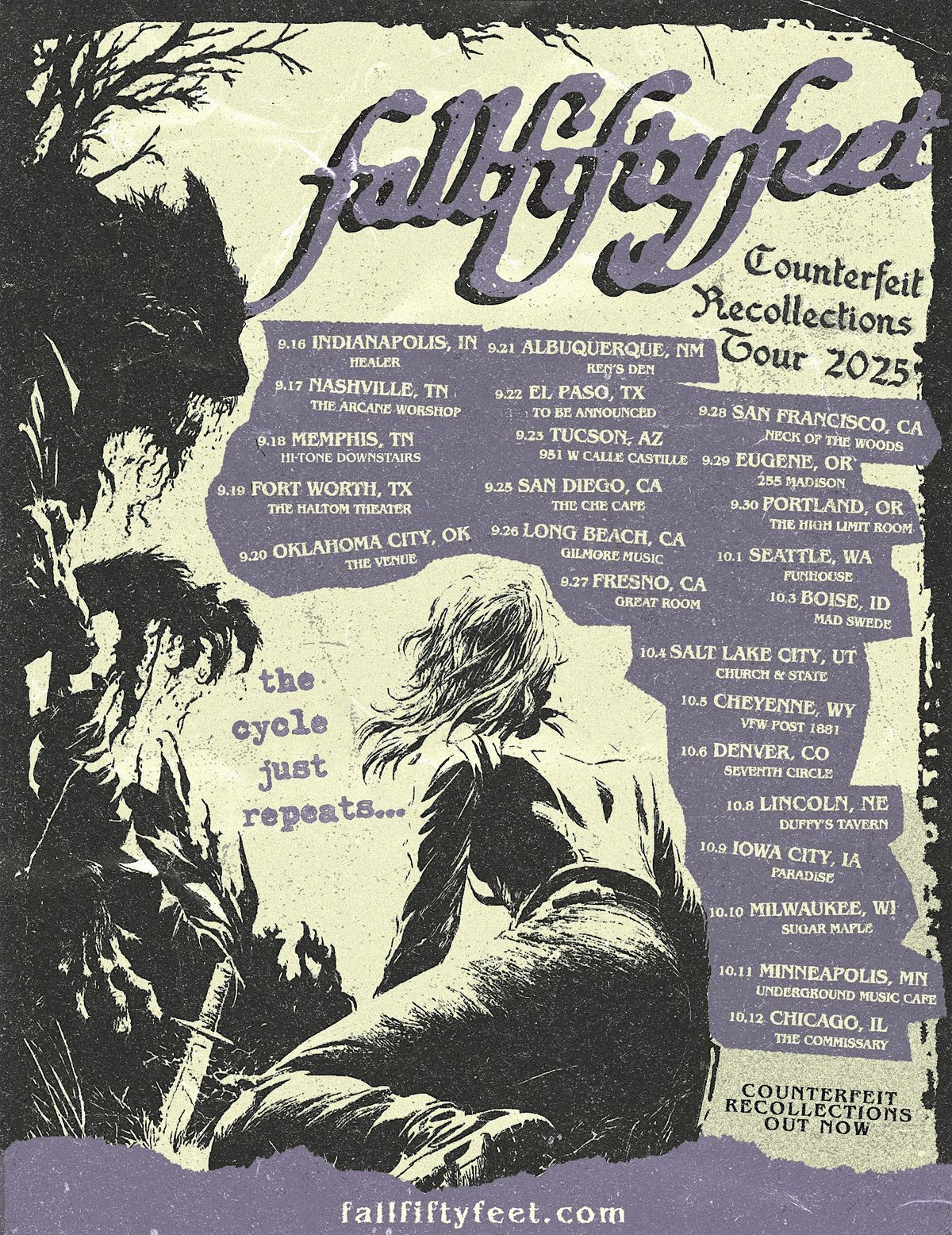 NoiseROT Presents: Counterfeit Recollections Tour 2025 Ft. Fallfiftyfeet, 19 September | Event in Haltom City