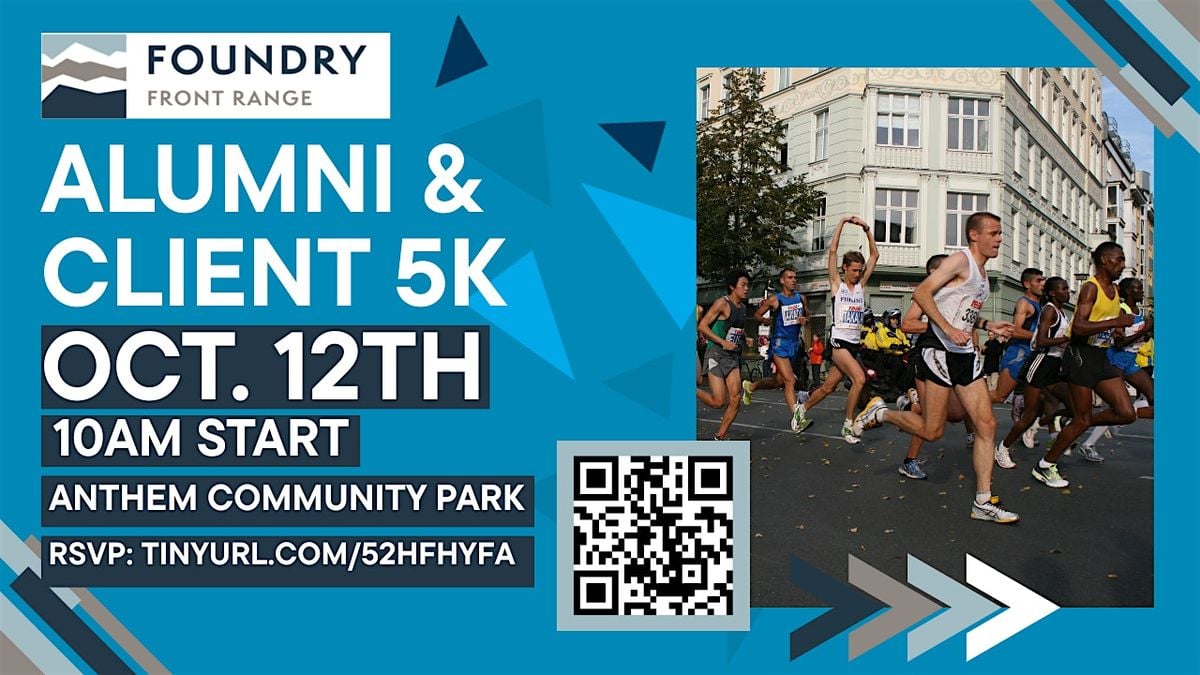 Foundry Alumni & Active Client 5k Run/Walk, 12 October | Event in Broomfield | AllEvents