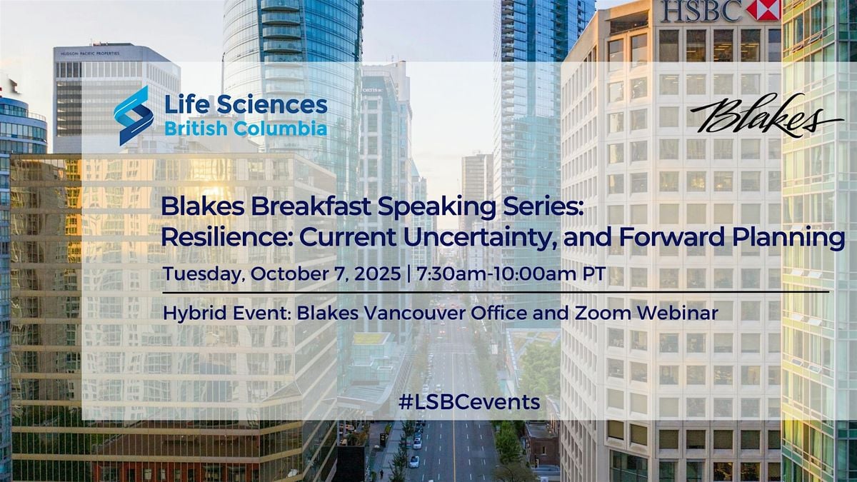 Blakes Breakfast Speaking Series, 7 October | Event in Vancouver | AllEvents