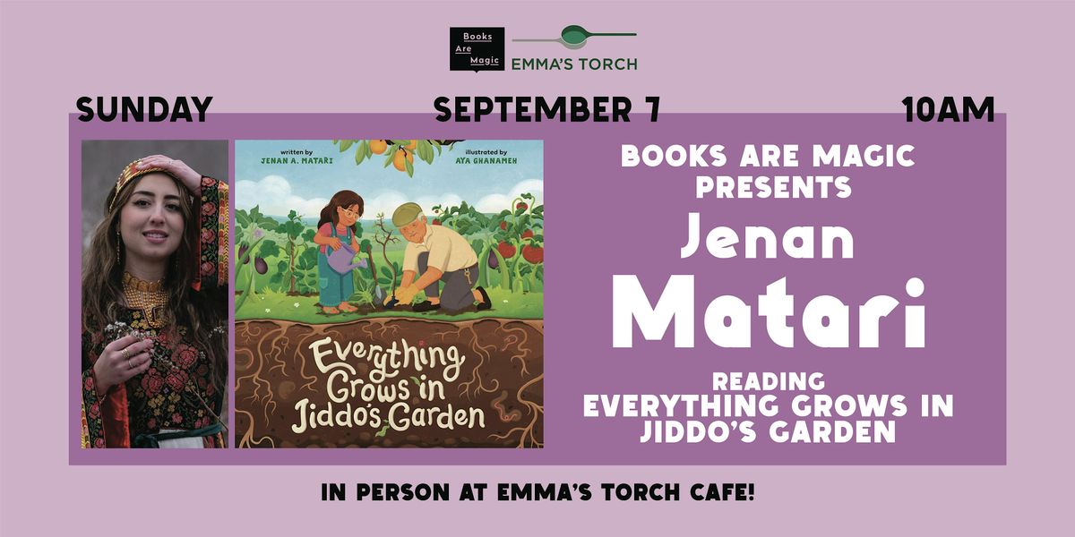 Offsite: Storytime w/ Jenan Matari: Everything Grows in Jiddo's Garden, 7 September | Event in Brooklyn | AllEvents