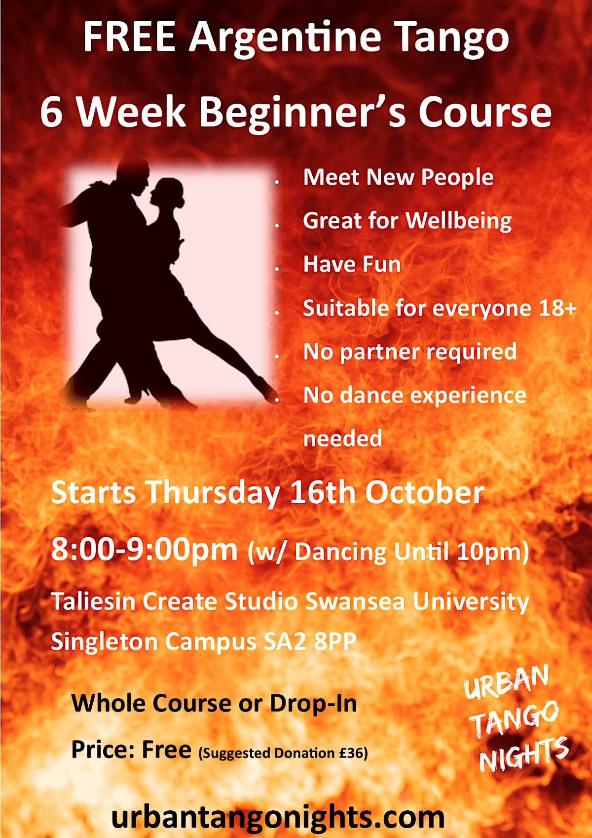 FREE 6 Week Argentine Tango Beginners Course, 16 October | Event in Swansea | AllEvents
