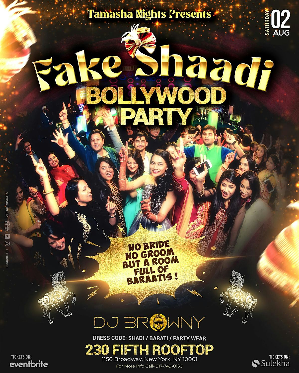 NYC’S #1 DESI PARTY, FAKE SHAADI EDITION @230 FIFTH AVE, 2 August | Event in New York | AllEvents