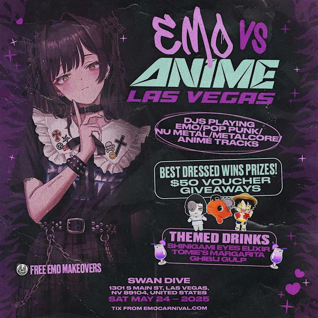 EMO VS ANIME - EMO NIGHT LAS VEGAS - MAY 24 | Event in Las Vegas | AllEvents