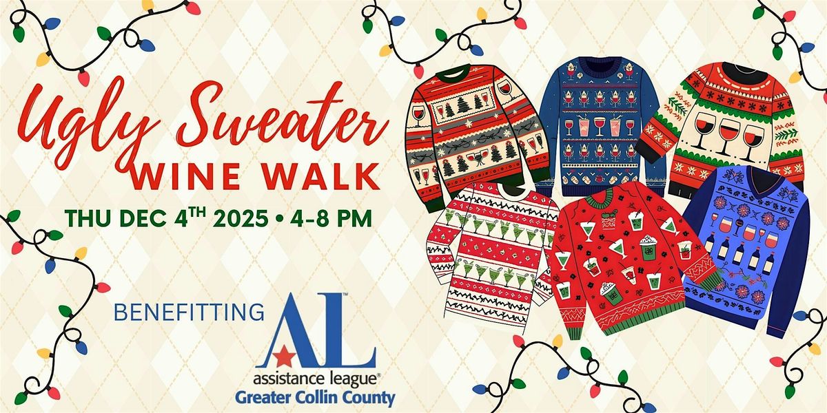 Ugly Sweater Wine Walk, 4 December | Event in Allen | AllEvents