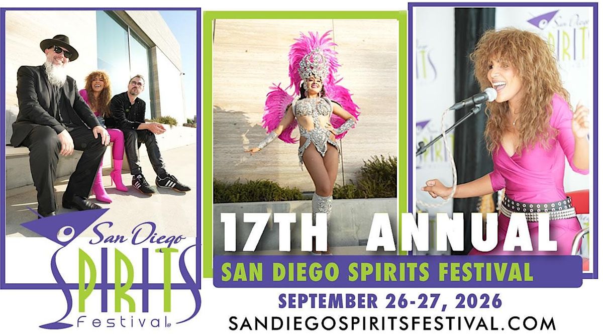 17th  SAN DIEGO SPIRITS FESTIVAL, September 26-27, 2026, 26 September | Event in La Jolla | AllEvents