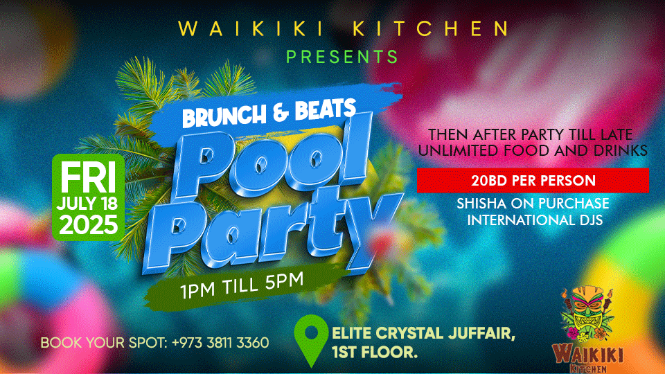 Brunch & Beats Pool Party at Waikiki Kitchen, 18 July | Event in Manama | AllEvents