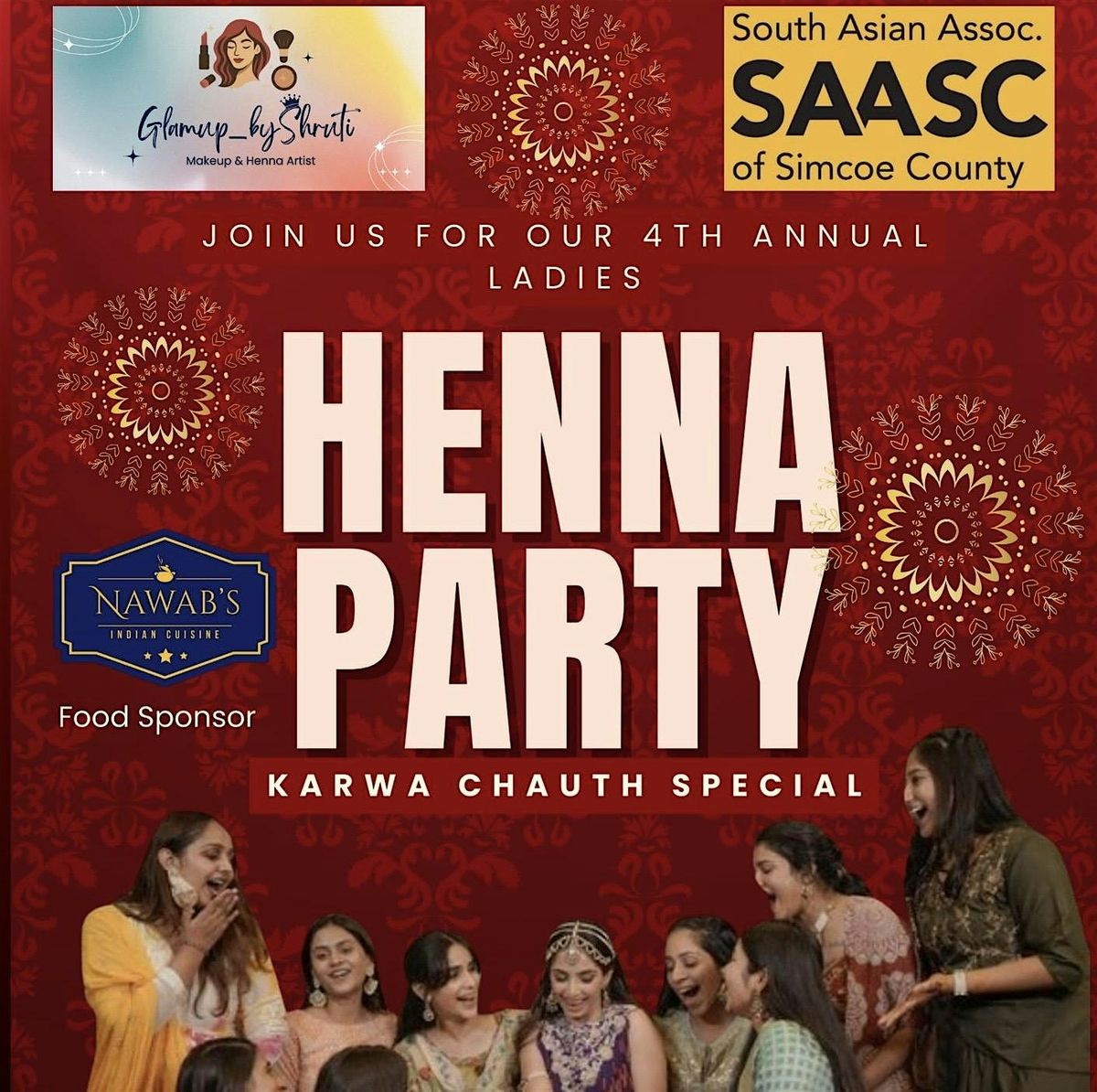 Fourth Annual Karwa Chauth Henna Party & Bazaar!**, 8 October | Event in Barrie | AllEvents