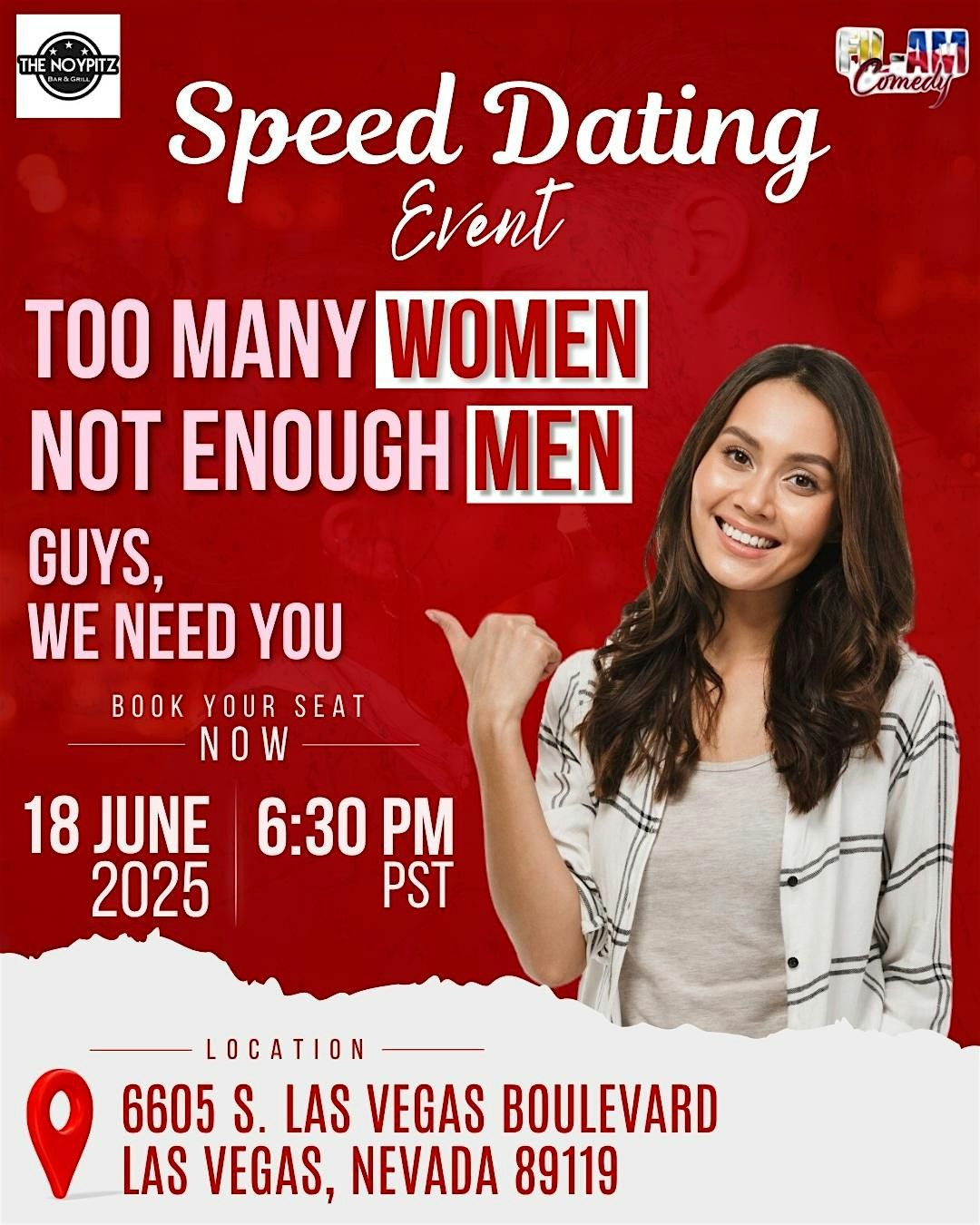 Swipe Right Speed Dating Event and Comedy Show | Event in Las Vegas | AllEvents