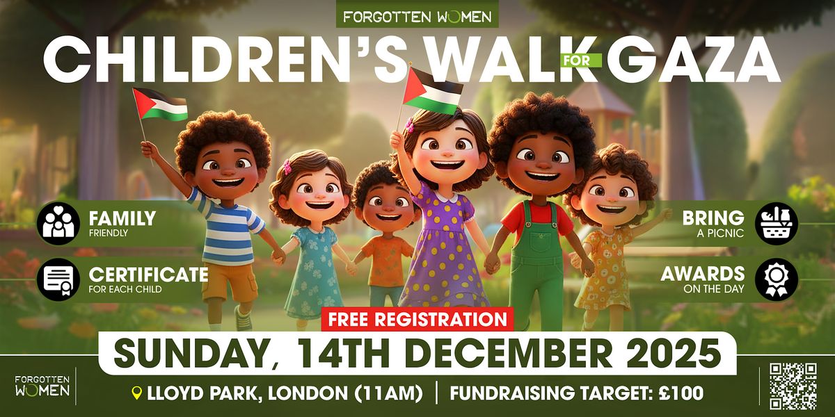 Children’s Walk for Gaza with Picnic in Lloyd Park London, 14 December | Event in London | AllEvents