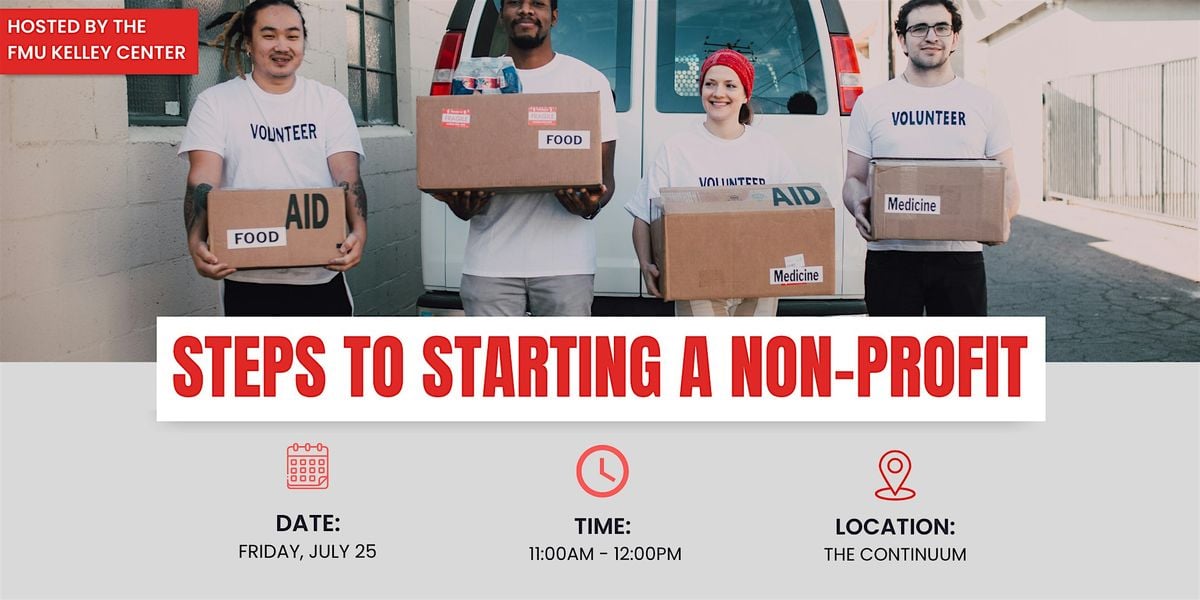 Steps to Starting a Non-Profit, 25 July | Event in Lake City | AllEvents