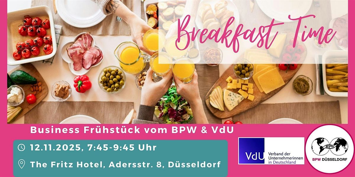 BPW Düsseldorf & VdU: Business Frühstück im November, 12 November | Event in Düsseldorf | AllEvents