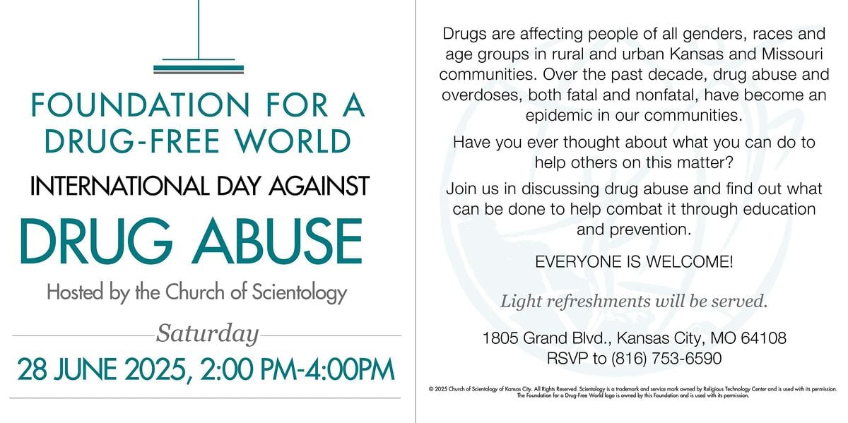 Foundation for a Drug Free World Open House, 28 June | Event in Kansas City | AllEvents