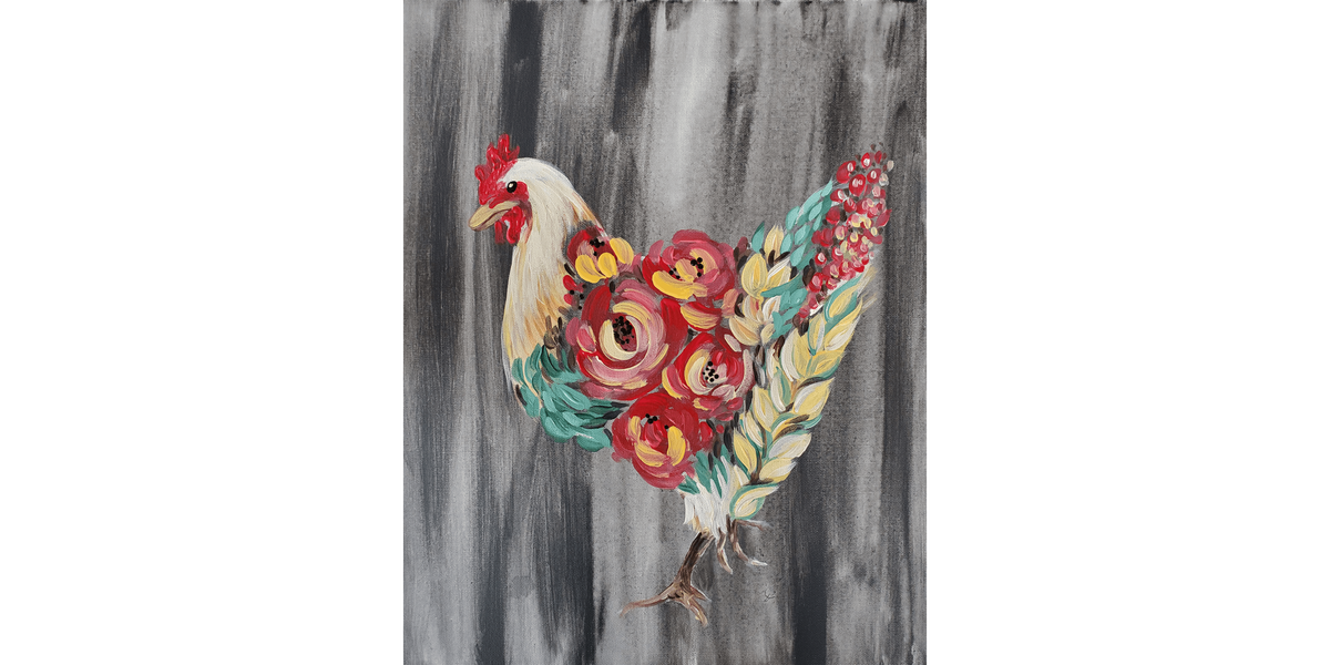 Floral Chicken - Paint and Sip in Cincinnati | Classpop!™, 7 October | Event in West Chester | AllEvents