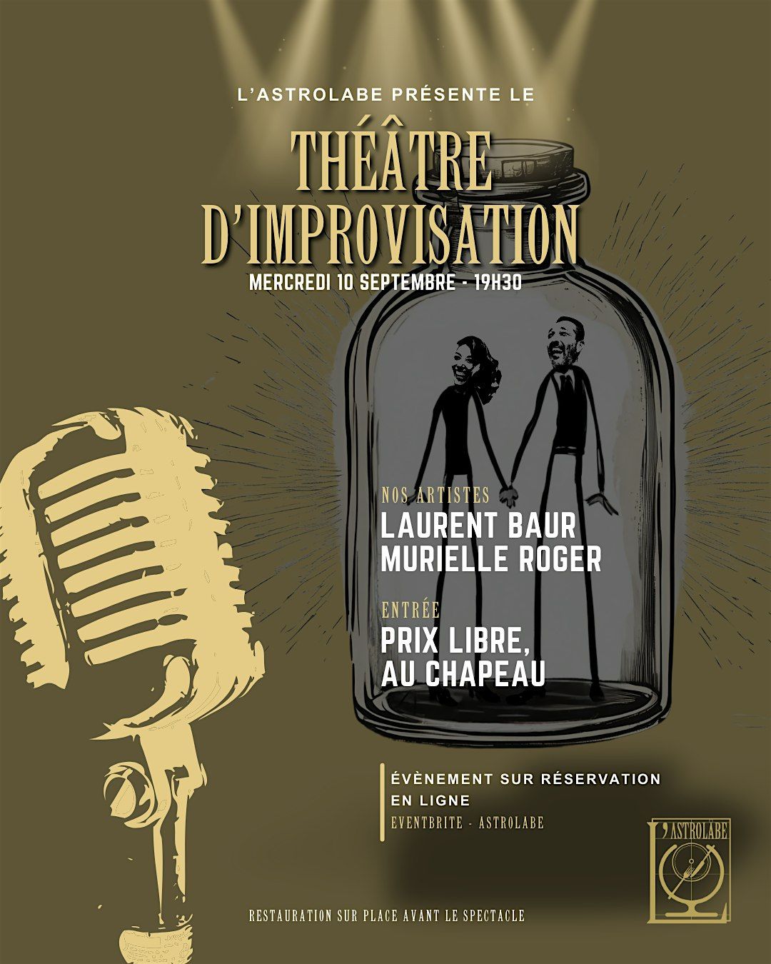 Soirée IMPRO' à L'Astrolabe, 10 September | Event in Concarneau | AllEvents