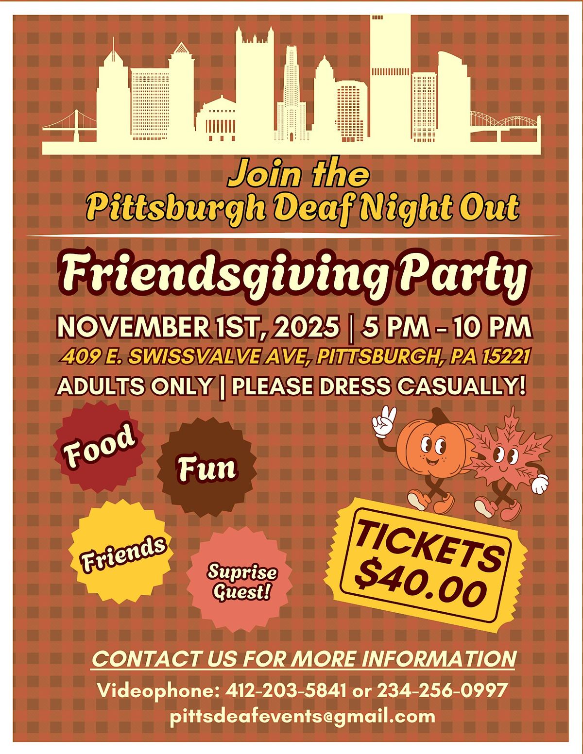 Friendsgiving Party, 1 November | Event in Pittsburgh | AllEvents