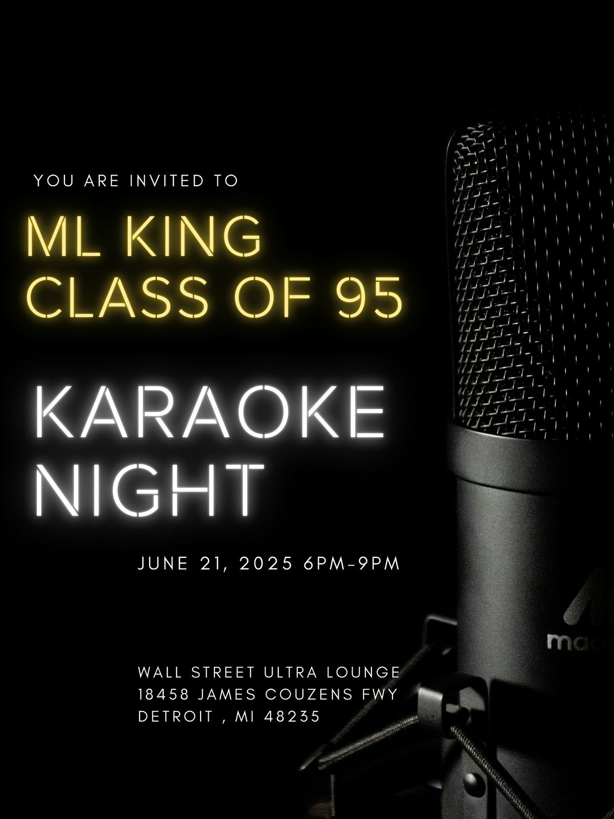 Come Karaoke with the Class of 95s, 21 June | Event in Detroit | AllEvents