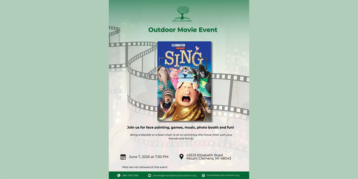 Outdoor Movie Event, 7 June | Event in Mount Clemens | AllEvents