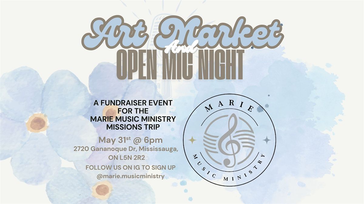 Art Market and Open Mic night, 31 May | Event in Mississauga | AllEvents